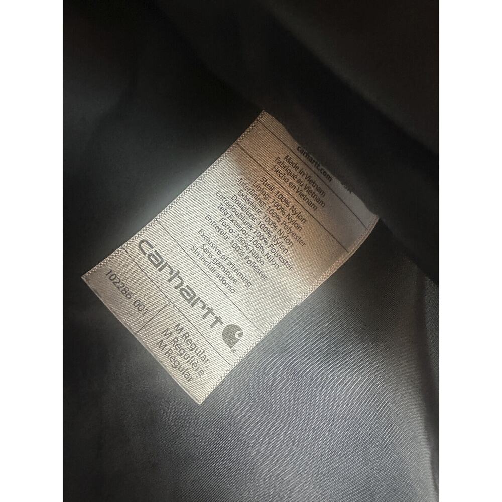 Carhartt Men's Rain Defender Insulated Vest Relaxed Fit Blk Medium *Company Logo - Picture 5 of 12